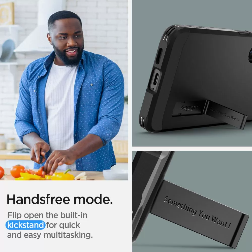 Samsung Galaxy S24 vāciņš melns SPIGEN TOUGH ARMOR