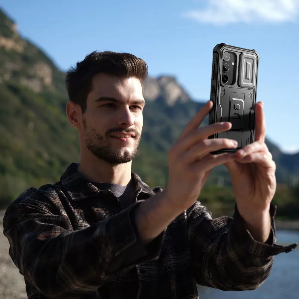 Samsung Galaxy S24 vāciņš melns TECH-PROTECT KEVLAR CAM+