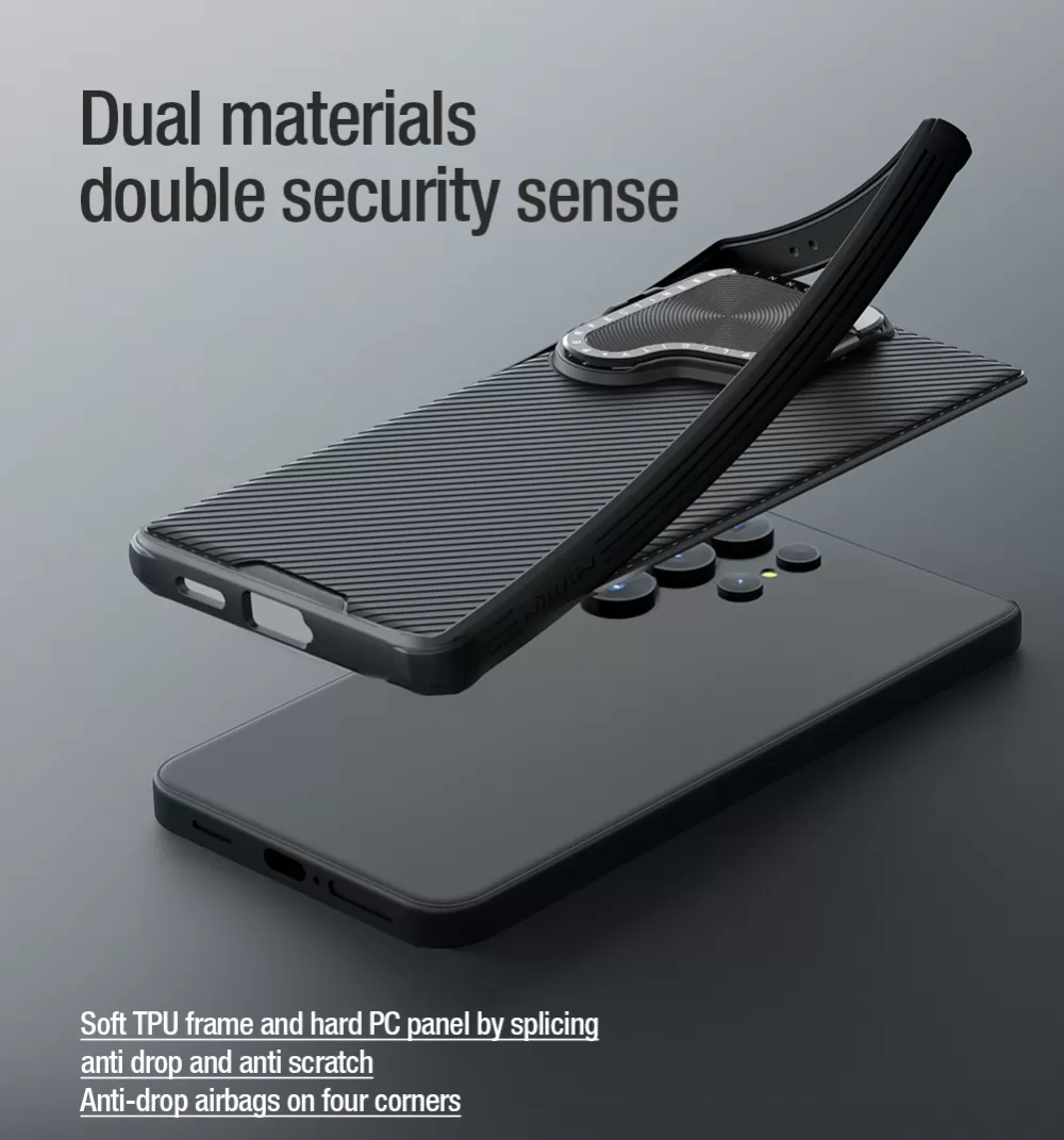 Samsung Galaxy S24 vāciņš melns NILLKIN CAMSHIELD PROP