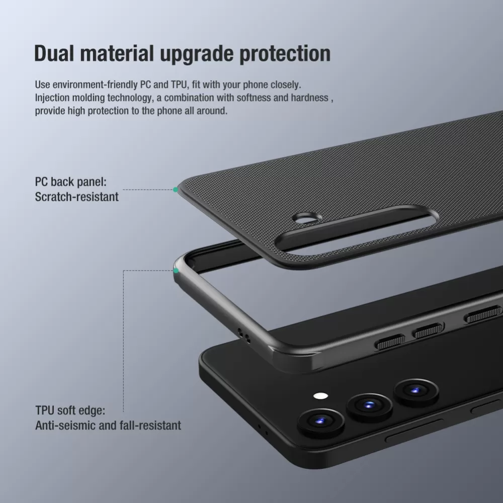 Samsung Galaxy S24 vāciņš sarkans NILLKIN SUPER FROSTED SHIELD PRO