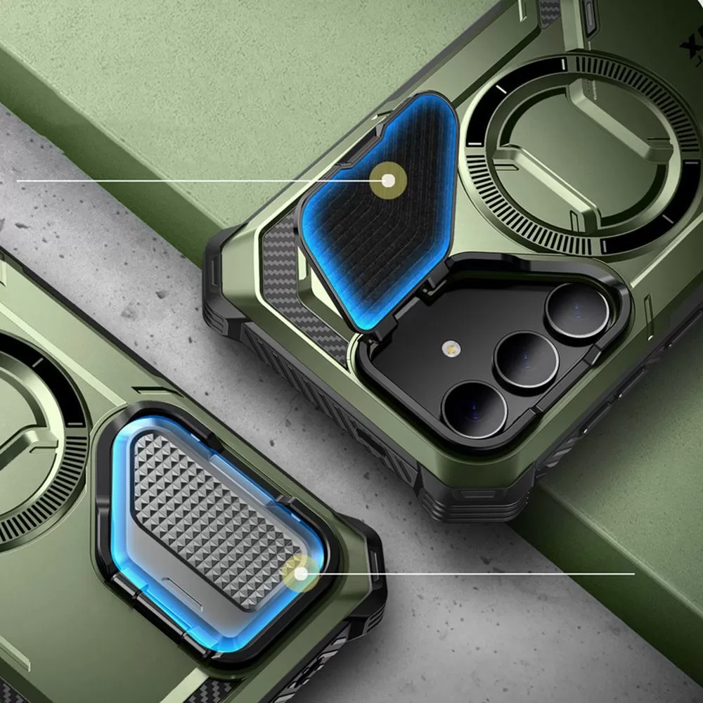Samsung Galaxy S24 vāciņš zaļš SUPCASE IBLSN ARMORBOX MAG MAGSAFE