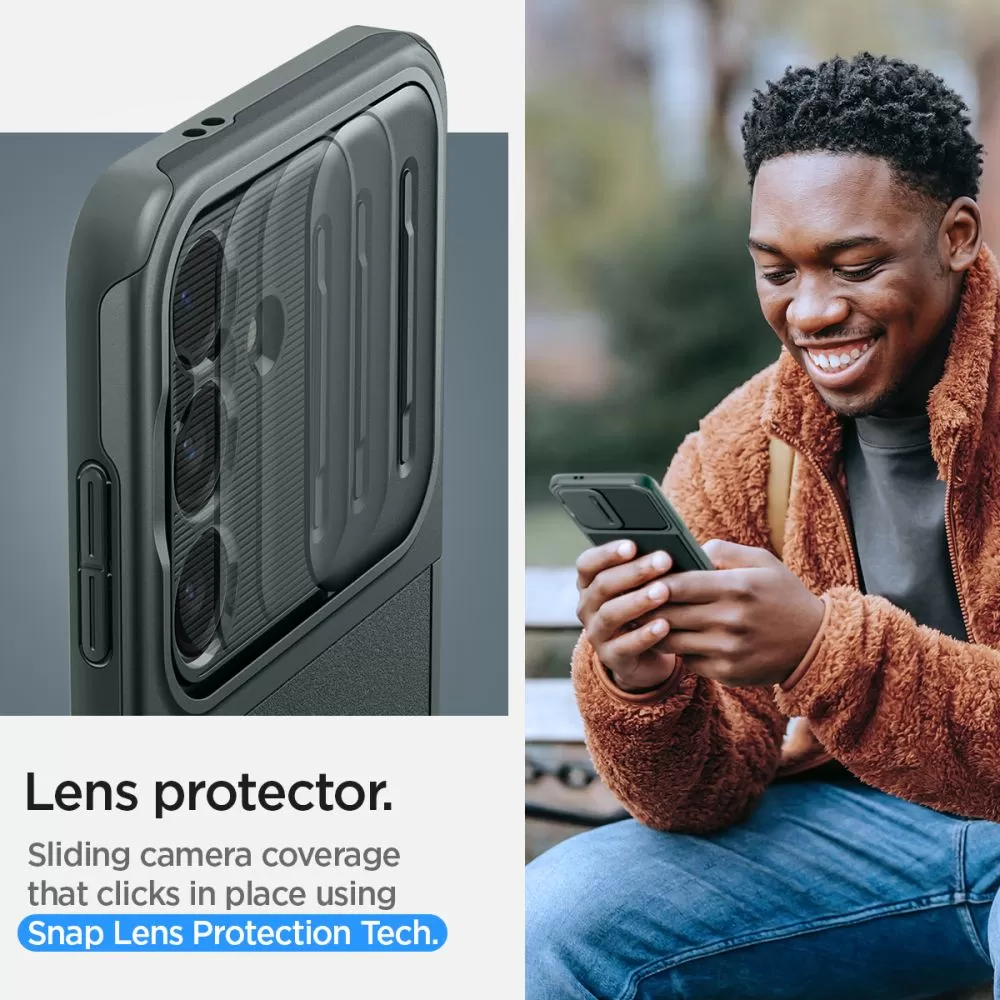Samsung Galaxy S24 vāciņš zaļš SPIGEN OPTIK ARMOR