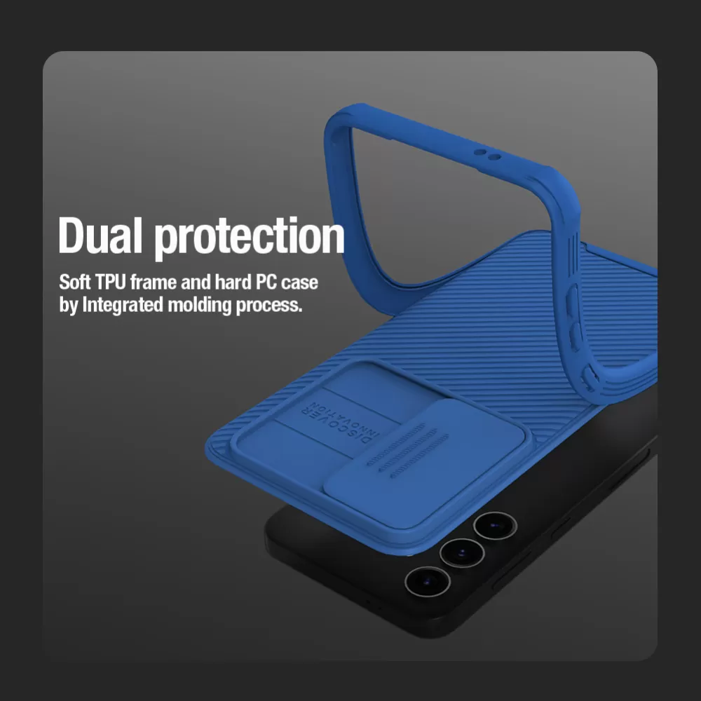 Samsung Galaxy S24 vāciņš zils NILLKIN CAMSHIELD PRO