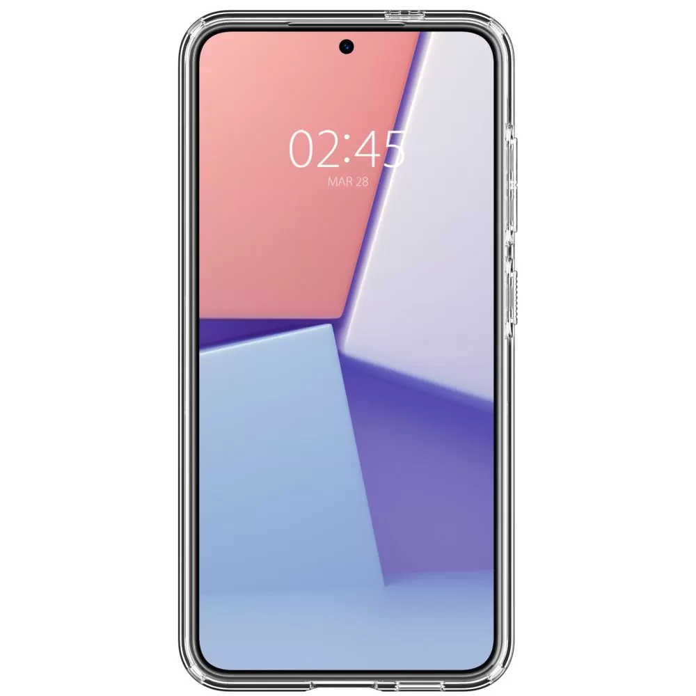 Samsung Galaxy S24 vāciņš caurspīdīgs SPIGEN CRYSTAL HYBRID ONETAP RING MAGSAFE