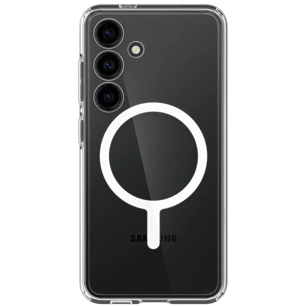 Samsung Galaxy S24 vāciņš caurspīdīgs SPIGEN CRYSTAL HYBRID ONETAP RING MAGSAFE