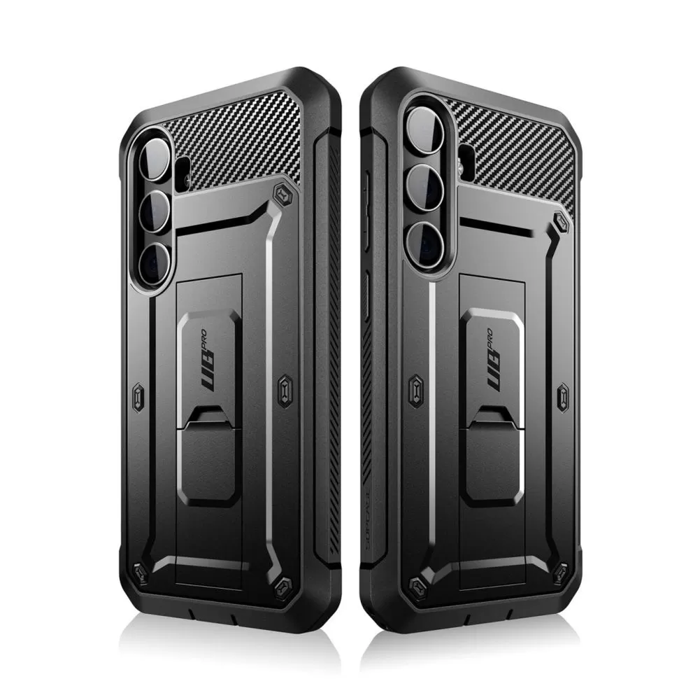 Samsung Galaxy S24 vāciņš melns SUPCASE UNICORN BEETLE PRO 2-SET