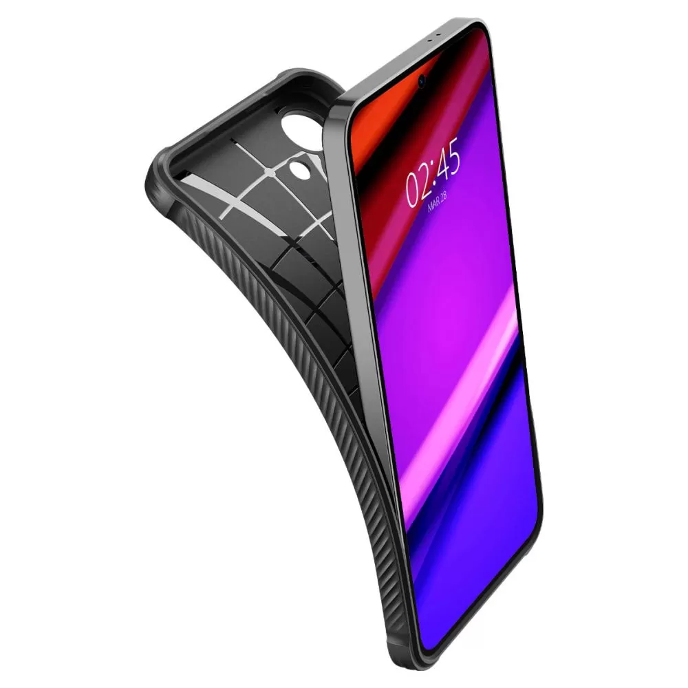 Samsung Galaxy S24 vāciņš melns SPIGEN RUGGED ARMOR
