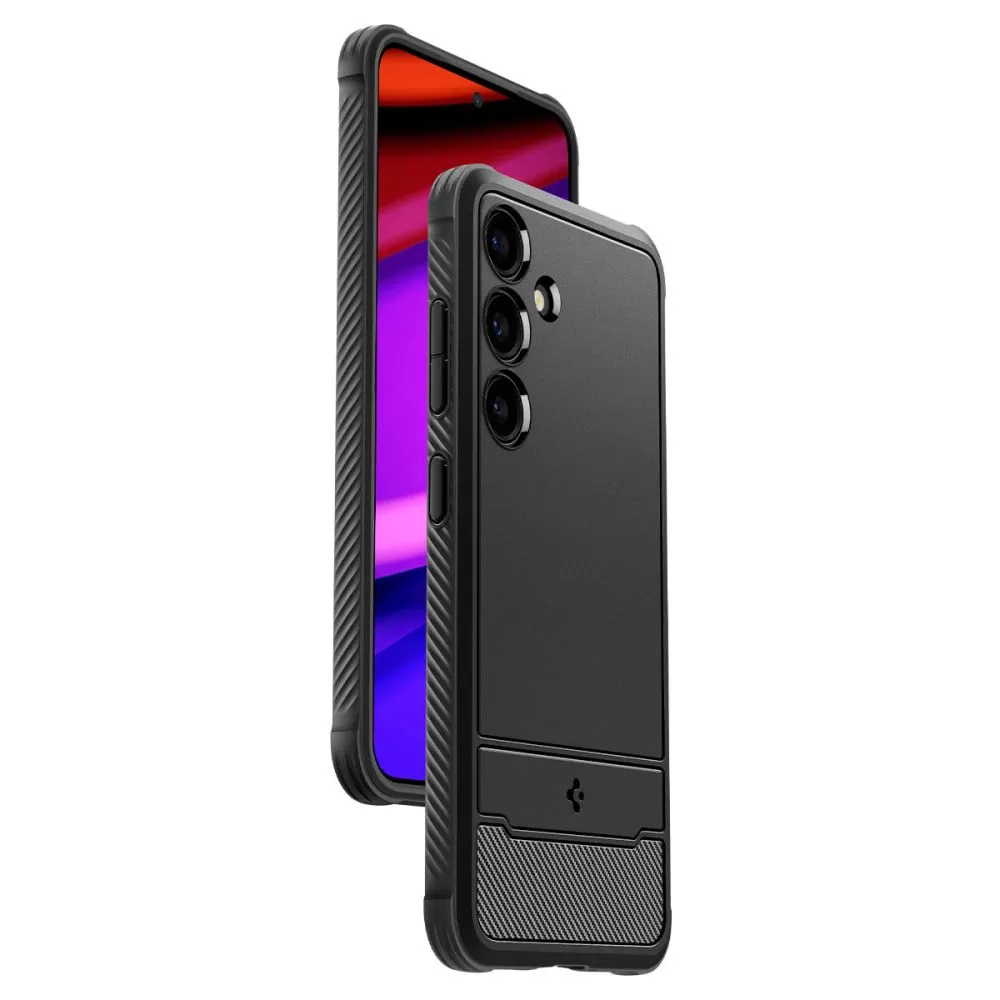 Samsung Galaxy S24 vāciņš melns SPIGEN RUGGED ARMOR