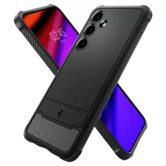 Samsung Galaxy S24 vāciņš melns SPIGEN RUGGED ARMOR