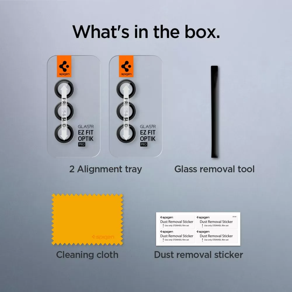 Samsung Galaxy S24 Plus Tempered glass  SPIGEN OPTIK.TR ”EZ FIT” CAMERA PROTECTOR 2-PACK