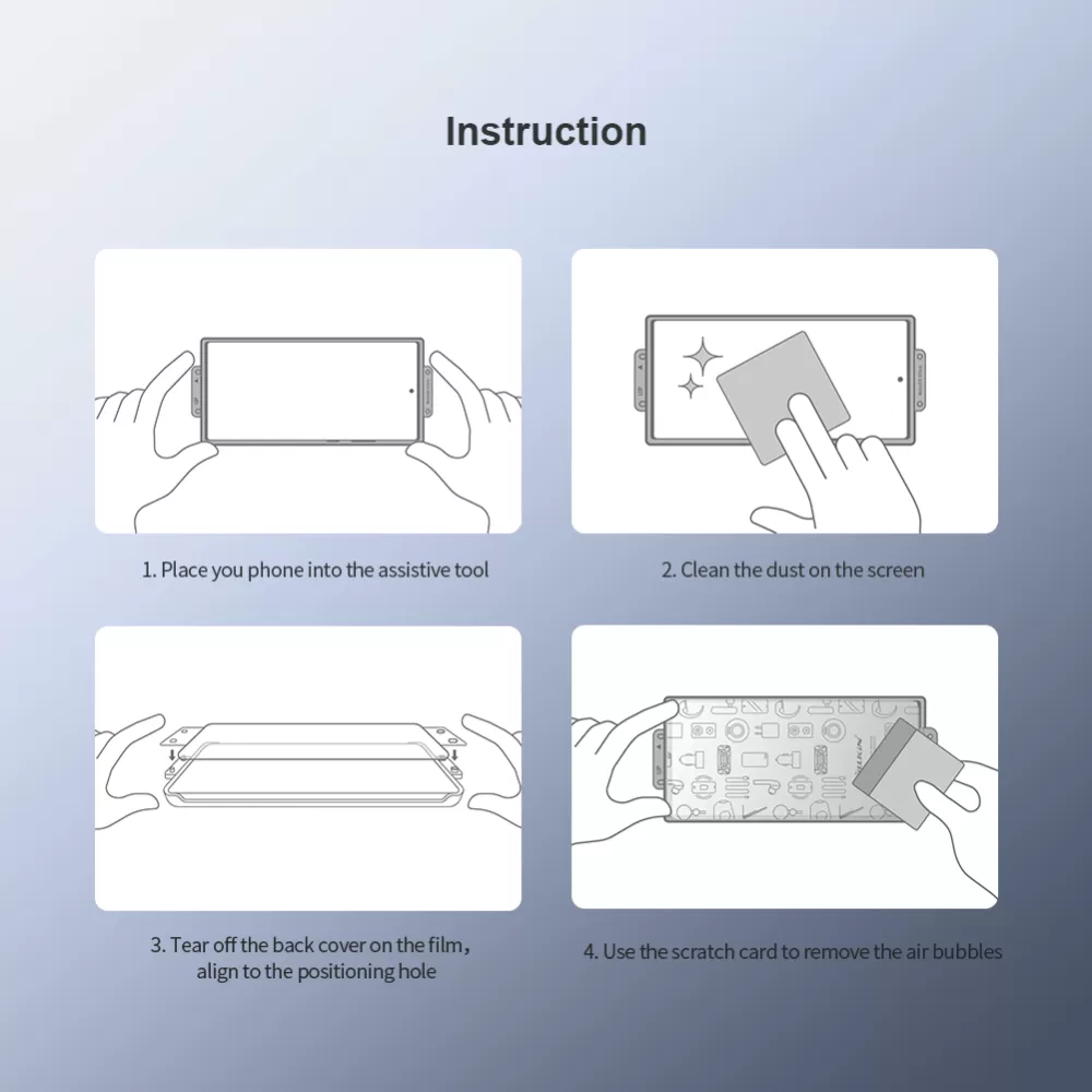 Samsung Galaxy S24 Plus Tempered glass  NILLKIN IMPACT RESISTANT CURVED FILM (2-pack)