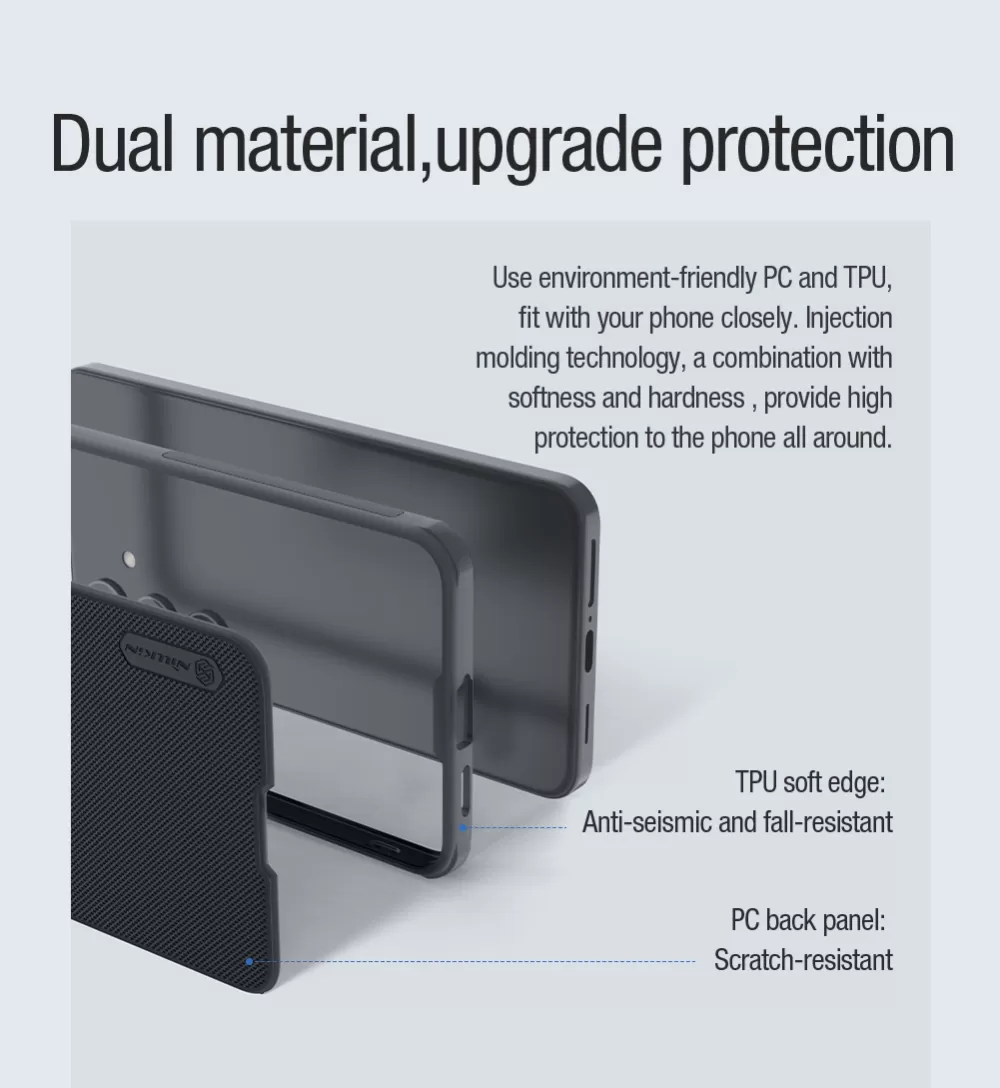 Samsung Galaxy S24 Plus case black NILLKIN SUPER FROSTED SHIELD PRO MAGNETIC