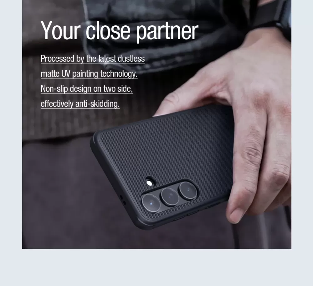 Samsung Galaxy S24 Plus case black NILLKIN SUPER FROSTED SHIELD PRO MAGNETIC