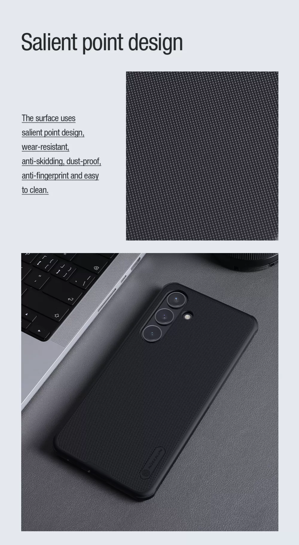 Samsung Galaxy S24 Plus case black NILLKIN SUPER FROSTED SHIELD PRO MAGNETIC