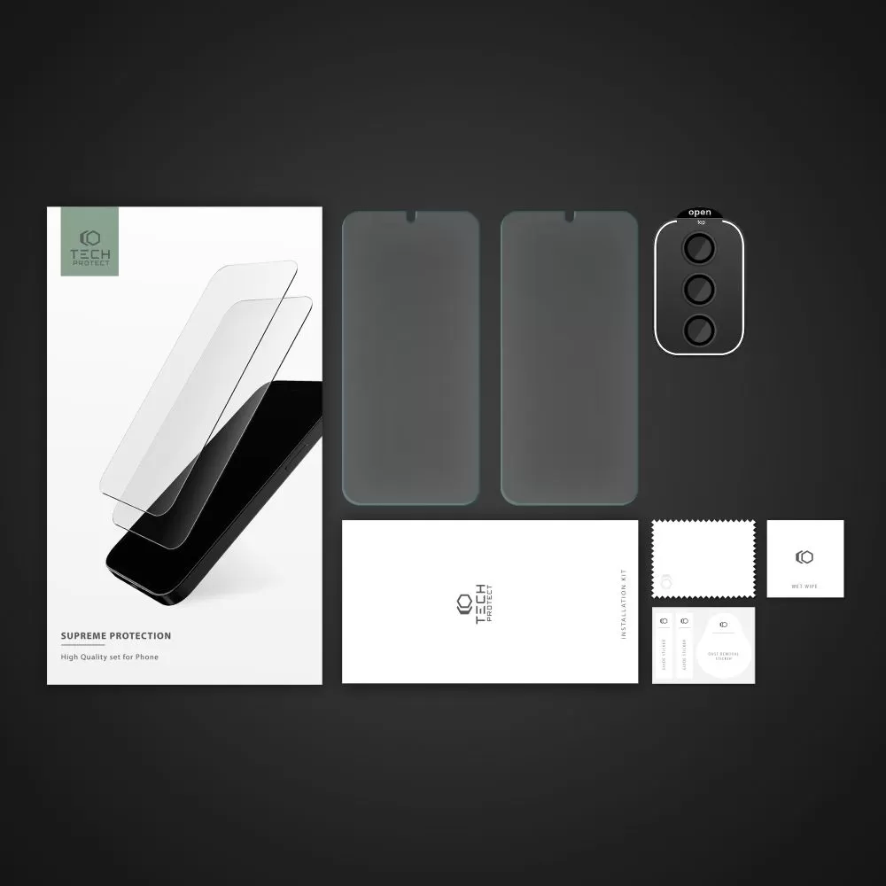 Samsung Galaxy S24 Plus Tempered glass TECH-PROTECT SUPREME SET