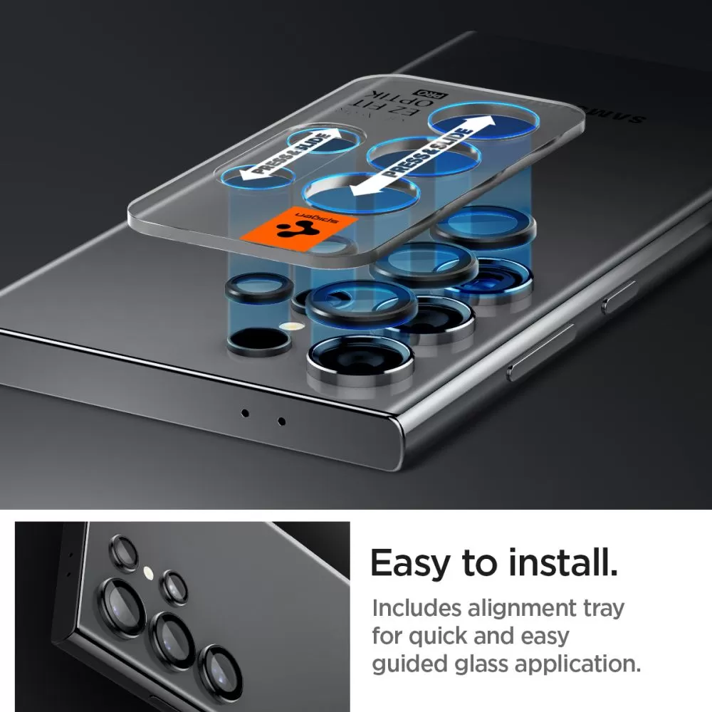 Samsung Galaxy S24 Ultra защитное стекло  SPIGEN OPTIK.TR ”EZ FIT” CAMERA PROTECTOR 2-PACK