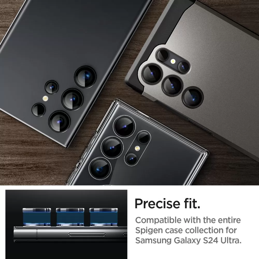 Samsung Galaxy S24 Ultra защитное стекло  SPIGEN OPTIK.TR ”EZ FIT” CAMERA PROTECTOR 2-PACK