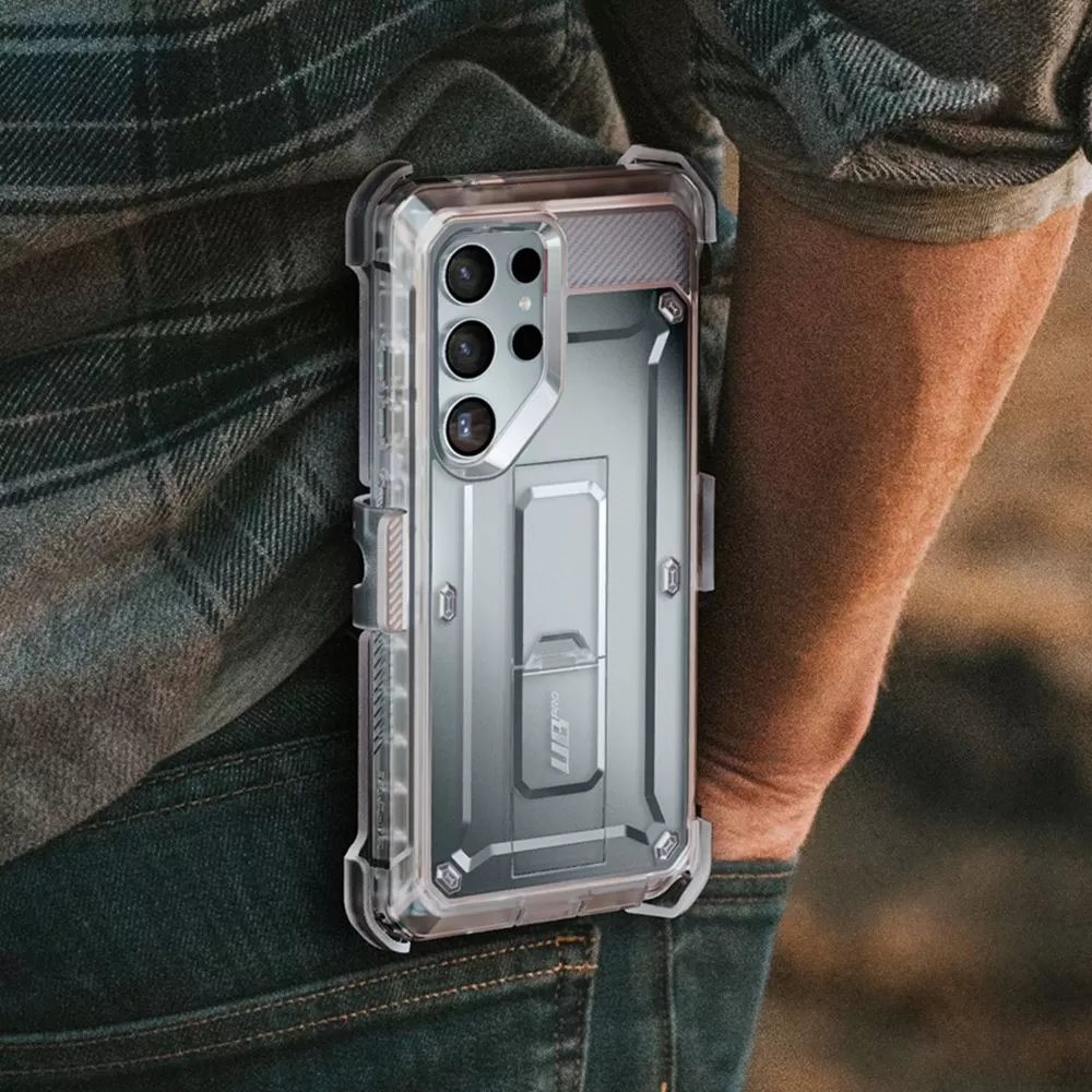 Samsung Galaxy S24 Ultra чехол прозрачный SUPCASE UNICORN BEETLE PRO 2-SET