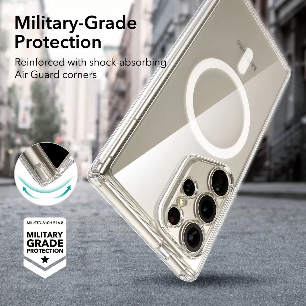 Samsung Galaxy S24 Ultra чехол прозрачный ESR CLASSIC HYBRID HALOLOCK MAGSAFE