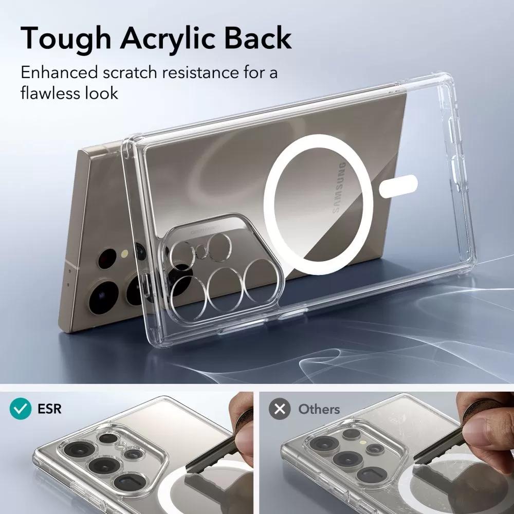 Samsung Galaxy S24 Ultra чехол прозрачный ESR CLASSIC HYBRID HALOLOCK MAGSAFE