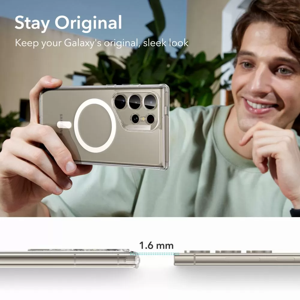 Samsung Galaxy S24 Ultra чехол прозрачный ESR CLASSIC HYBRID HALOLOCK MAGSAFE