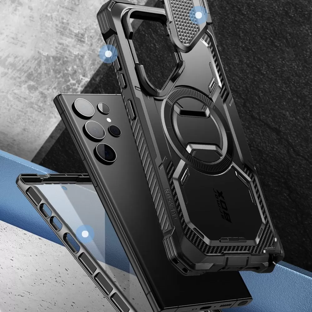 Samsung Galaxy S24 Ultra чехол черный SUPCASE IBLSN ARMORBOX MAG MAGSAFE