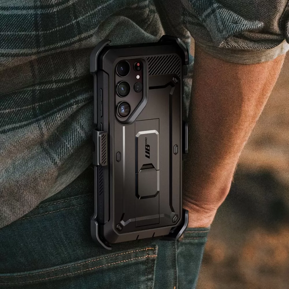 Samsung Galaxy S24 Ultra чехол черный SUPCASE UNICORN BEETLE PRO 2-SET