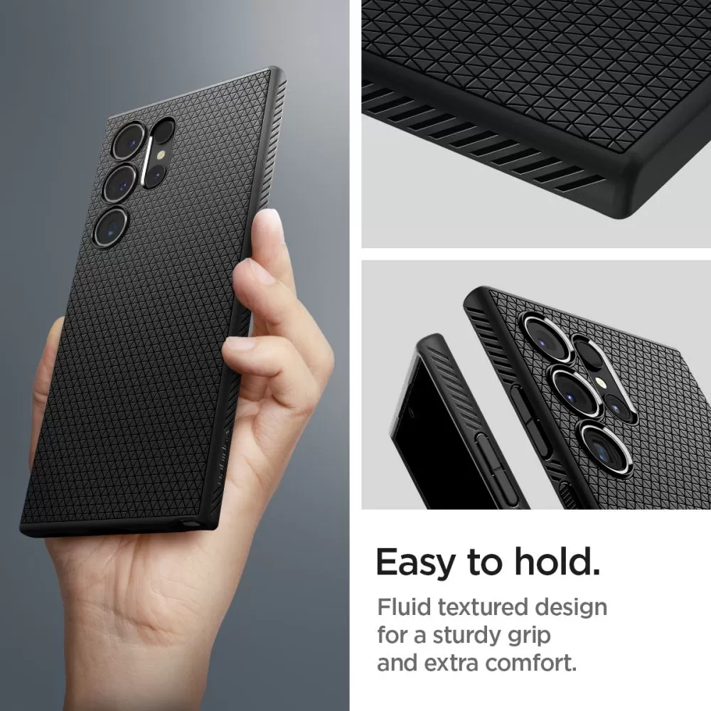Samsung Galaxy S24 Ultra чехол черный SPIGEN LIQUID AIR