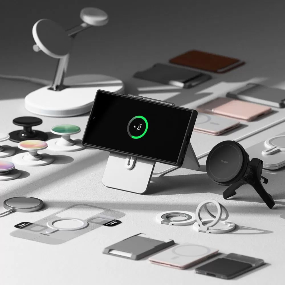 Samsung Galaxy S24 Ultra чехол черный RINGKE SILICONE MAGNETIC MAGSAFE