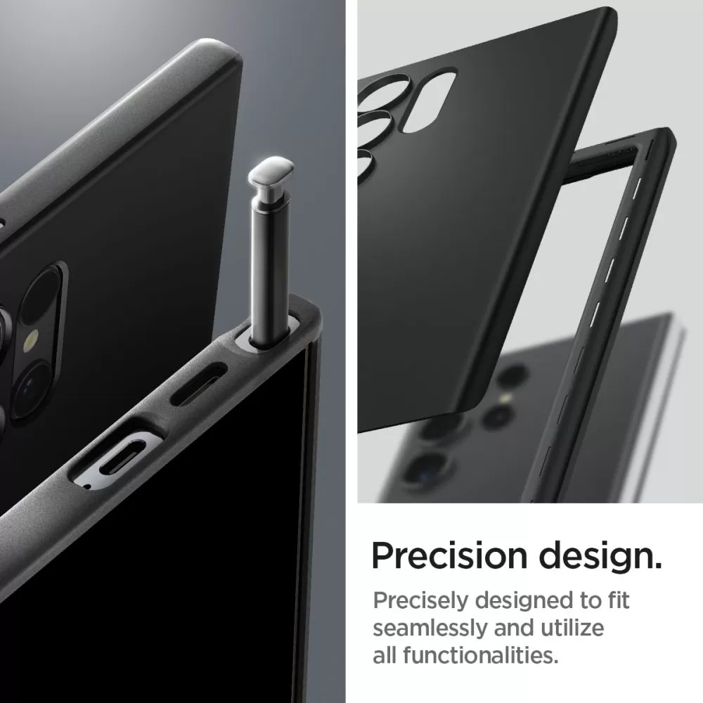 Samsung Galaxy S24 Ultra чехол черный SPIGEN THIN FIT