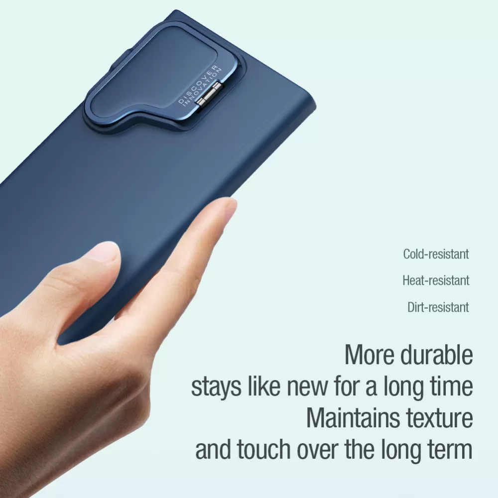 Samsung Galaxy S24 Ultra чехол черный NILLKIN CAMSHIELD SILKY PROP SILICONE