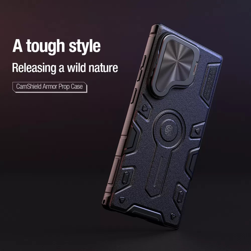 Samsung Galaxy S24 Ultra чехол черный NILLKIN CAMSHIELD ARMOR PROP
