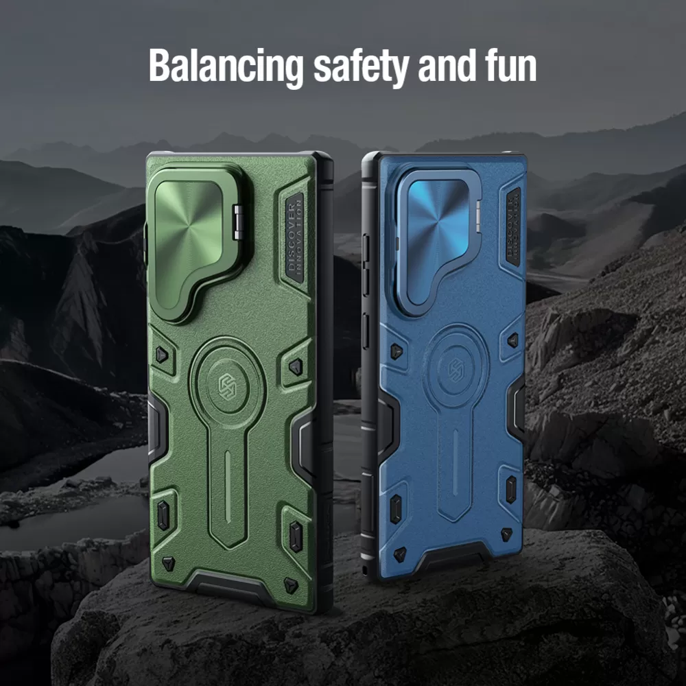 Samsung Galaxy S24 Ultra чехол черный NILLKIN CAMSHIELD ARMOR PROP