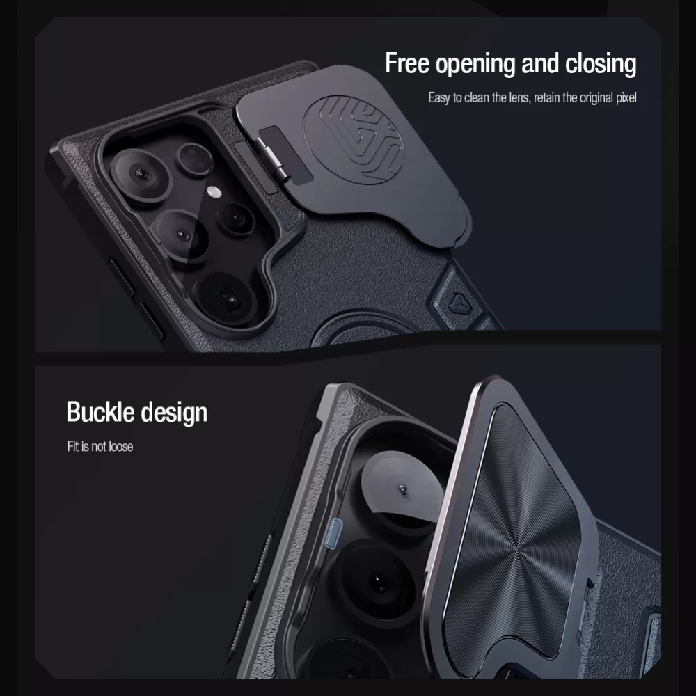 Samsung Galaxy S24 Ultra чехол черный NILLKIN CAMSHIELD ARMOR PROP