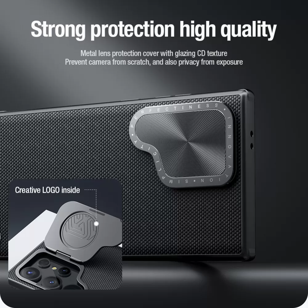 Samsung Galaxy S24 Ultra чехол черный NILLKIN TEXTURED PROP