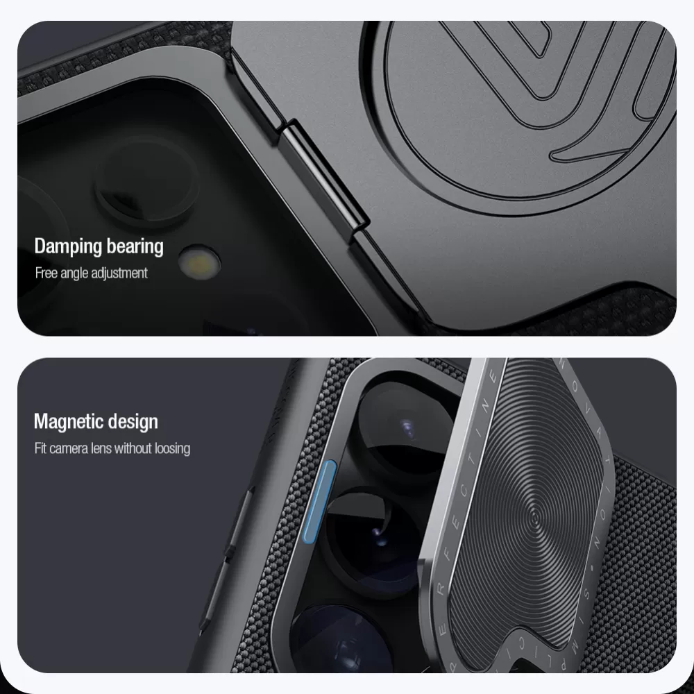 Samsung Galaxy S24 Ultra чехол черный NILLKIN TEXTURED PROP