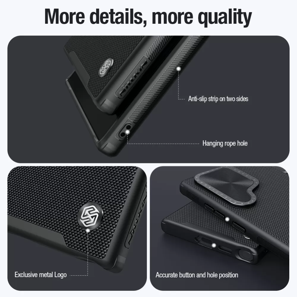 Samsung Galaxy S24 Ultra чехол черный NILLKIN TEXTURED PROP