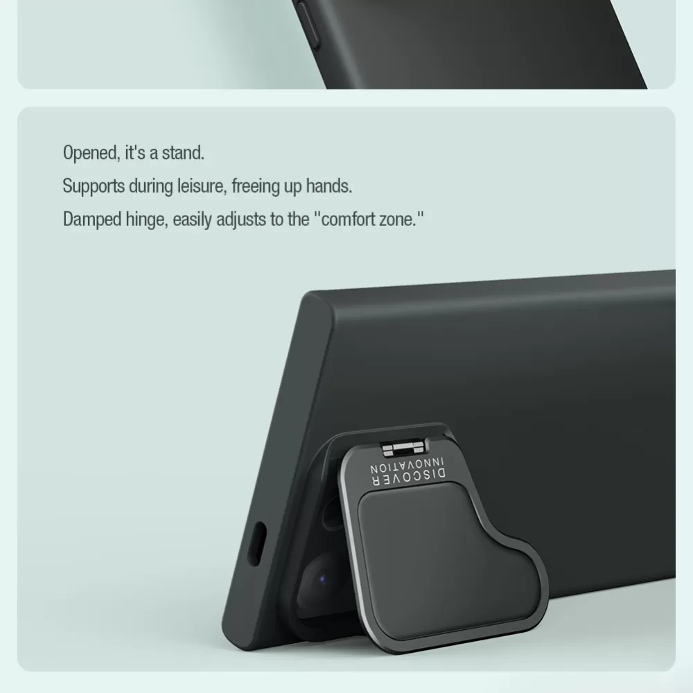 Samsung Galaxy S24 Ultra чехол черный NILLKIN CAMSHIELD SILKY PROP SILICONE MAGNETIC