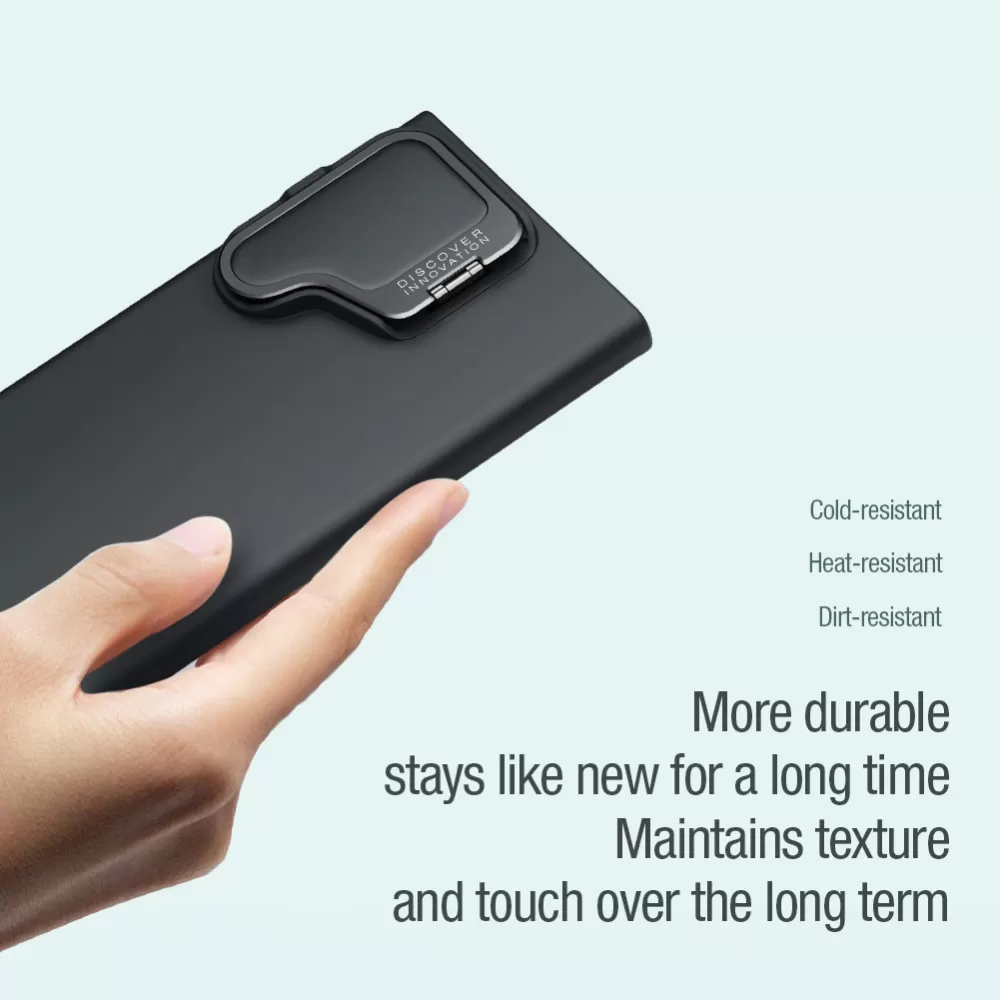Samsung Galaxy S24 Ultra чехол черный NILLKIN CAMSHIELD SILKY PROP SILICONE MAGNETIC