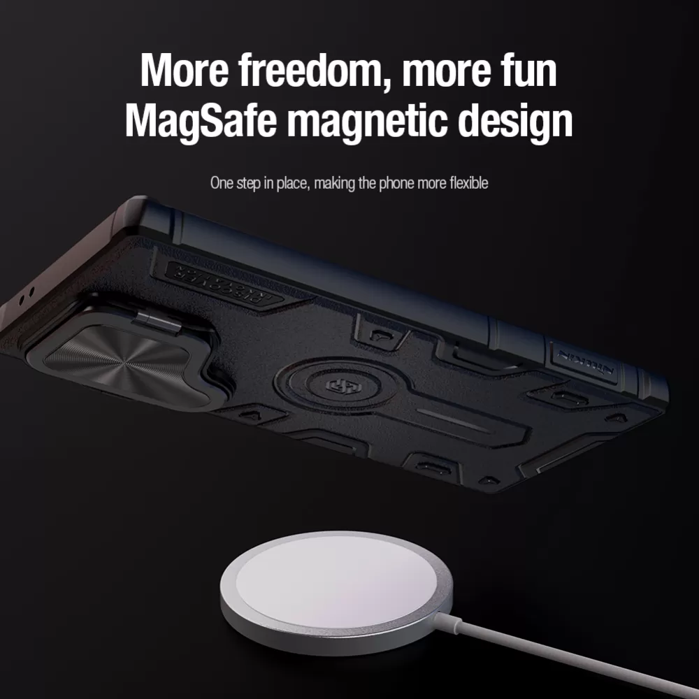 Samsung Galaxy S24 Ultra чехол черный NILLKIN CAMSHIELD ARMOR PROP MAGNETIC