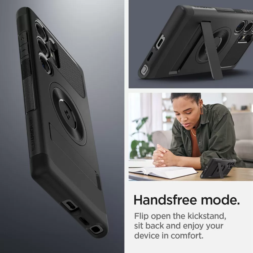 Samsung Galaxy S24 Ultra чехол черный SPIGEN SLIM ARMOR MAGSAFE