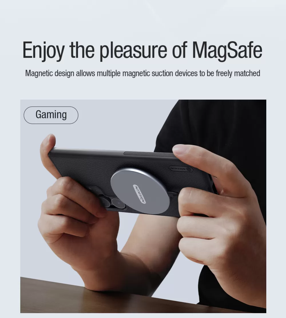 Samsung Galaxy S24 Ultra чехол зеленый NILLKIN SUPER FROSTED SHIELD PRO MAGNETIC