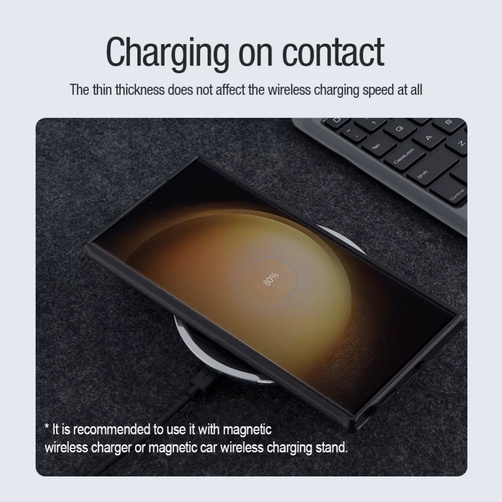 Samsung Galaxy S24 Ultra чехол зеленый NILLKIN SUPER FROSTED SHIELD PRO MAGNETIC