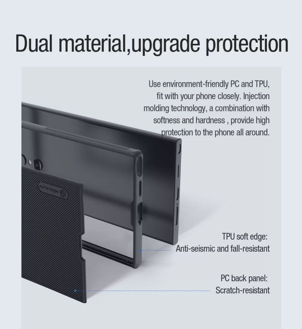 Samsung Galaxy S24 Ultra чехол зеленый NILLKIN SUPER FROSTED SHIELD PRO MAGNETIC