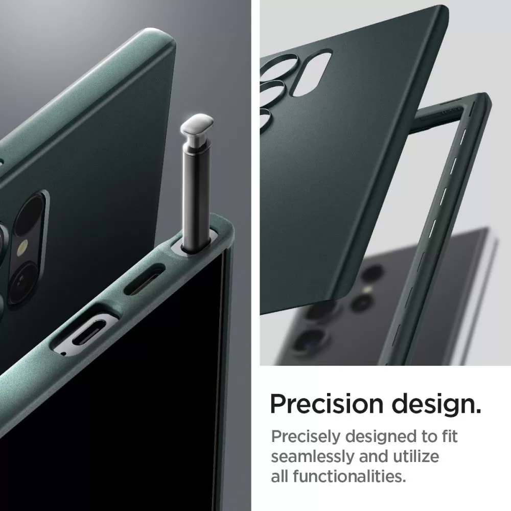 Samsung Galaxy S24 Ultra чехол зеленый SPIGEN THIN FIT