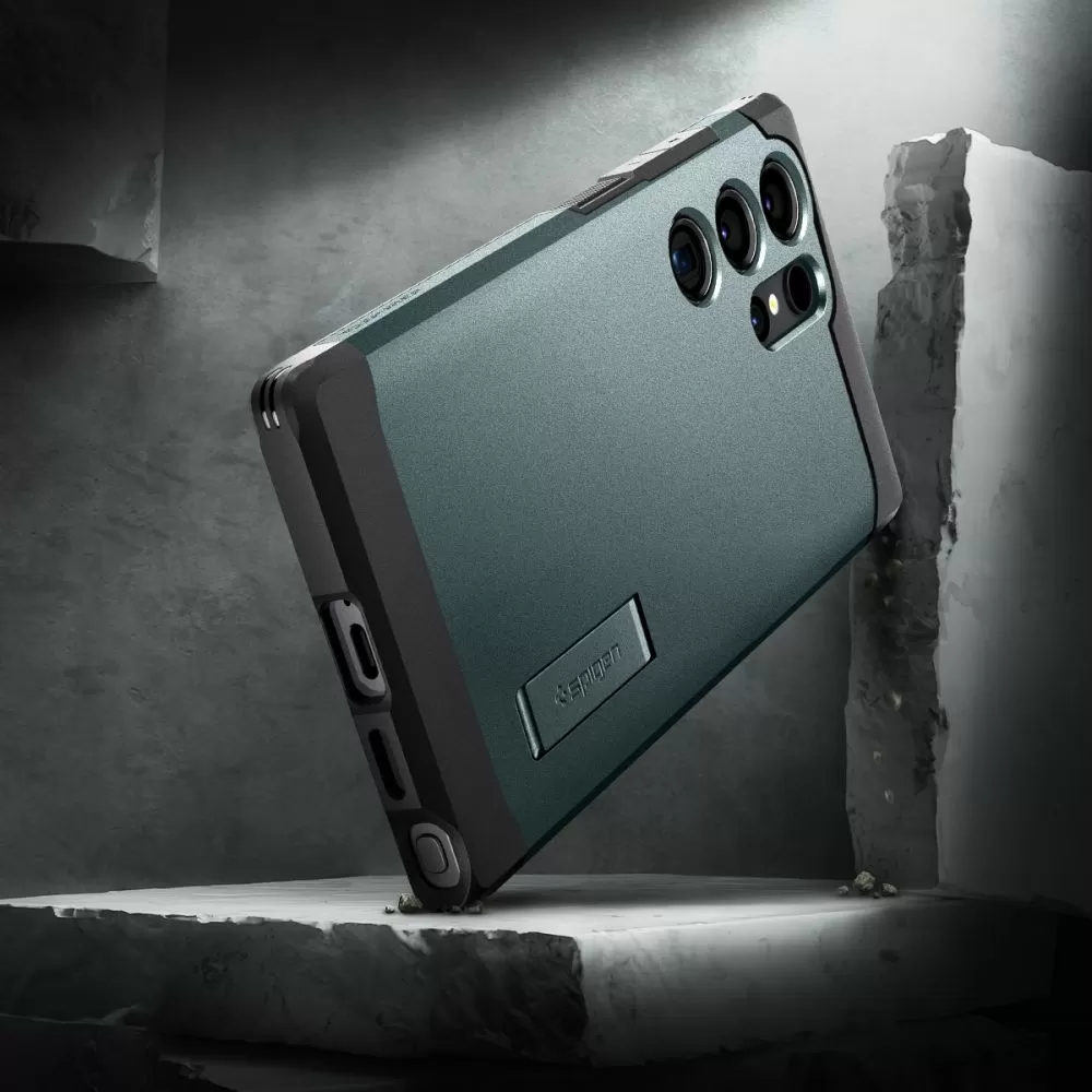 Samsung Galaxy S24 Ultra чехол зеленый SPIGEN TOUGH ARMOR