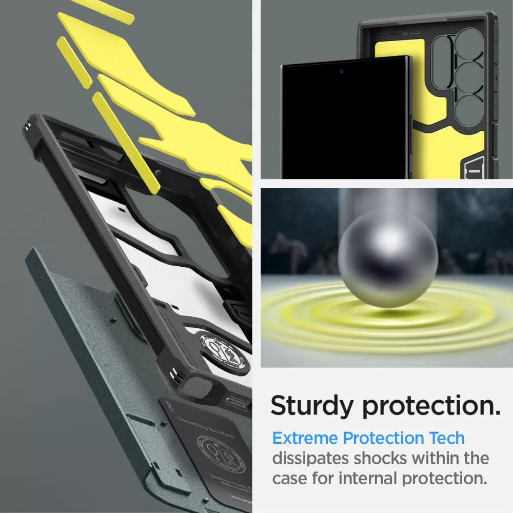 Samsung Galaxy S24 Ultra чехол зеленый SPIGEN TOUGH ARMOR