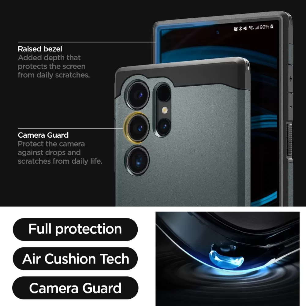 Samsung Galaxy S24 Ultra чехол зеленый SPIGEN TOUGH ARMOR