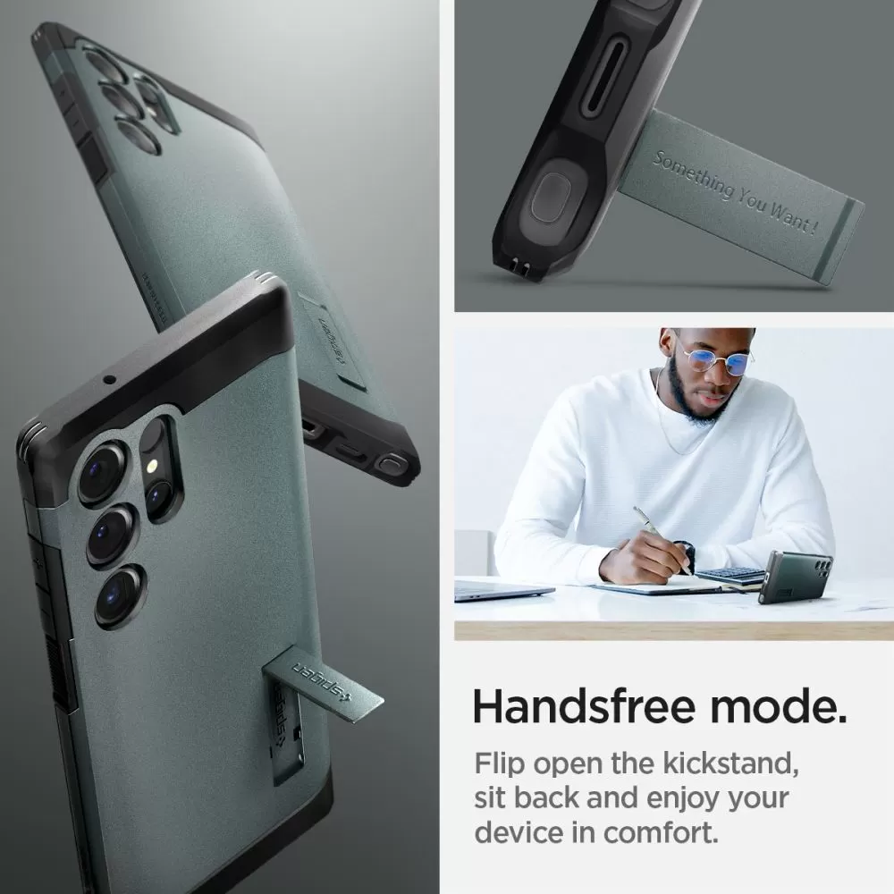 Samsung Galaxy S24 Ultra чехол зеленый SPIGEN TOUGH ARMOR