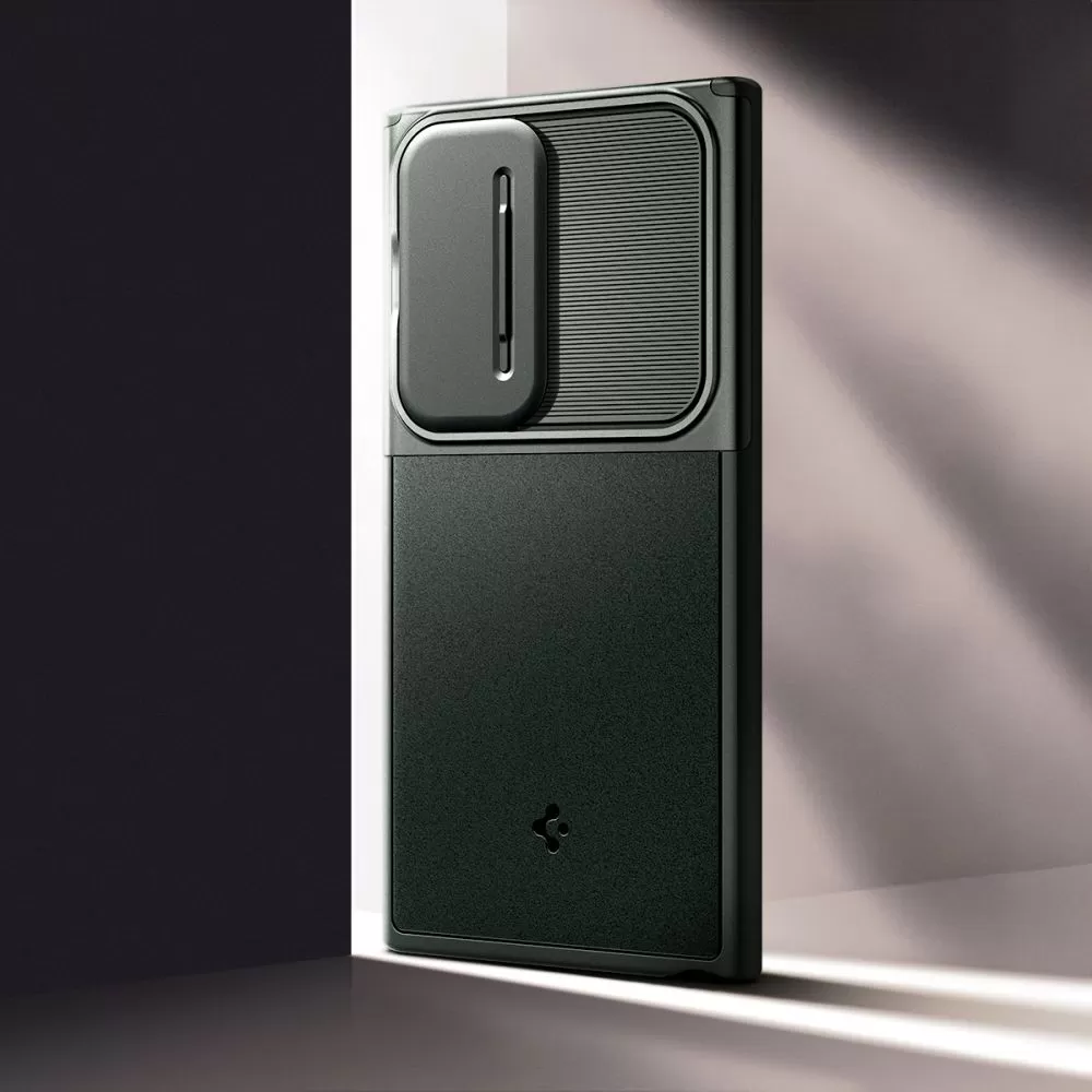 Samsung Galaxy S24 Ultra чехол зеленый SPIGEN OPTIK ARMOR